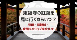 【2025年秋】東福寺の紅葉を見に行くならいつ?見頃・拝観料・夜間ライトアップ完全ガイド